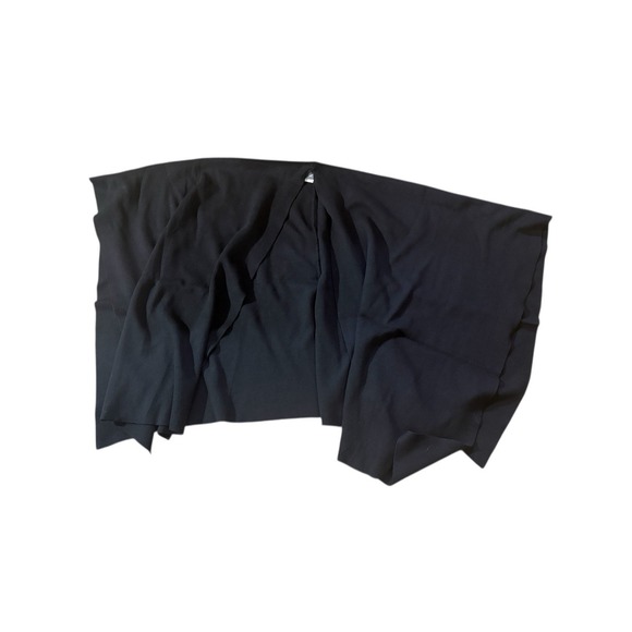 Martha Stewart Francesca Black Cape Wrap Poncho Womens One Size New Without Tags - Picture 3 of 3